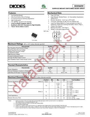 BAW56DW-7-F datasheet  